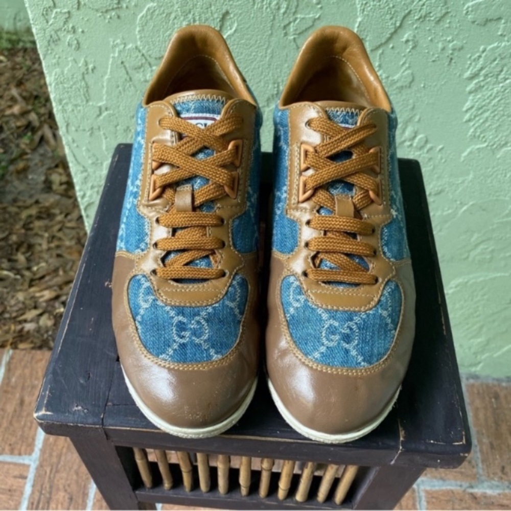 Gucci Tennis Shoes Sneakers 37.5 - Picture 1 of 13